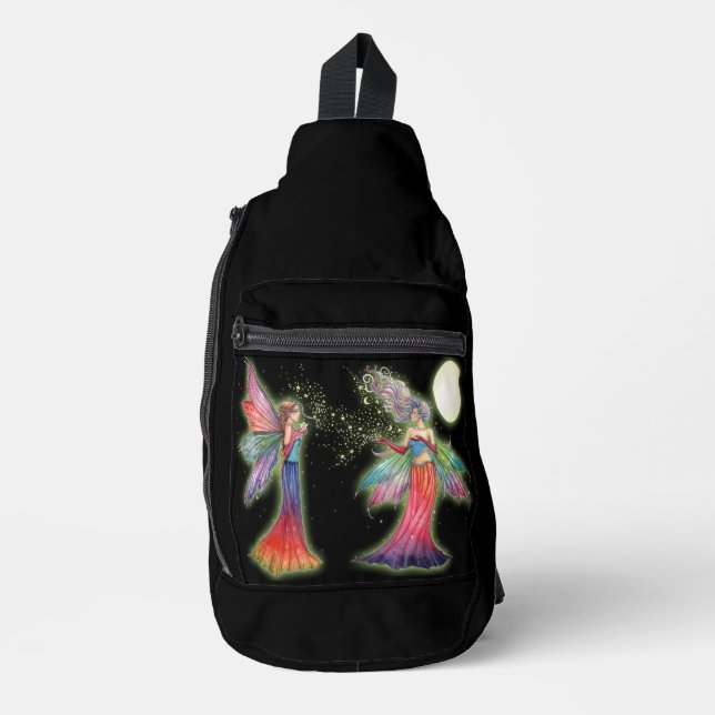 Sac À Bandoulière Rainbow Star Fairies Imaginaire Art (Recto)