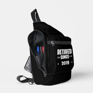 Sac À Bandoulière Retraité depuis 2019 - Customisez votre année!