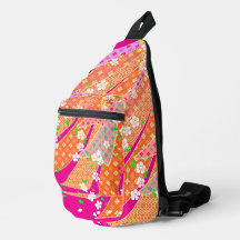 Ribbon floral Kimono Motif