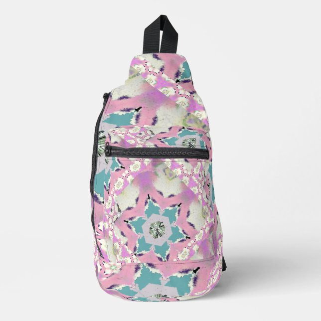 Sac À Bandoulière Rose Star Girl Var (Recto)