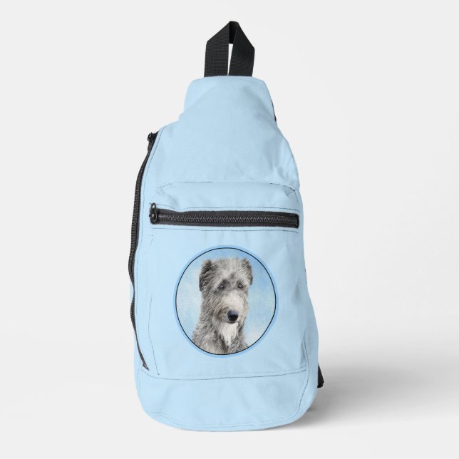 Sac À Bandoulière Scottish Deerhound Peinture Grey Original Chien Ar (Recto)
