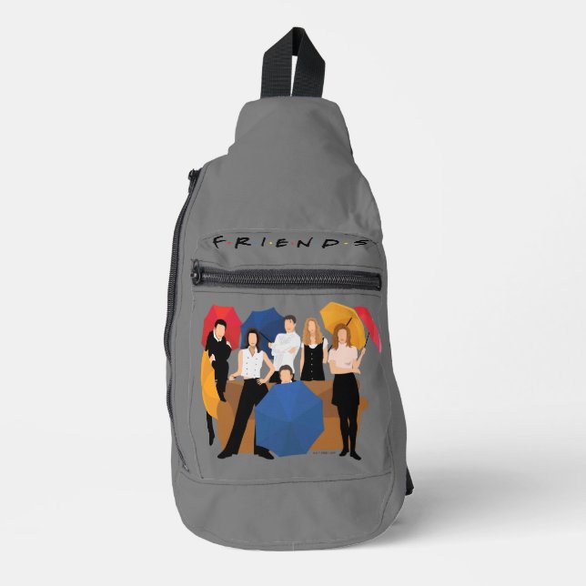Sac À Bandoulière Silhouette de caractères FRIENDS™ (Recto)