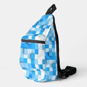 Sac À Bandoulière SlipperyJoe's carré artwork mosaïque moderne trois