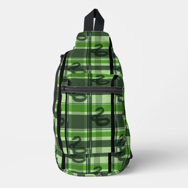 Sac À Bandoulière SLYTHERIN™ Tartan Plaid Motif (Recto)