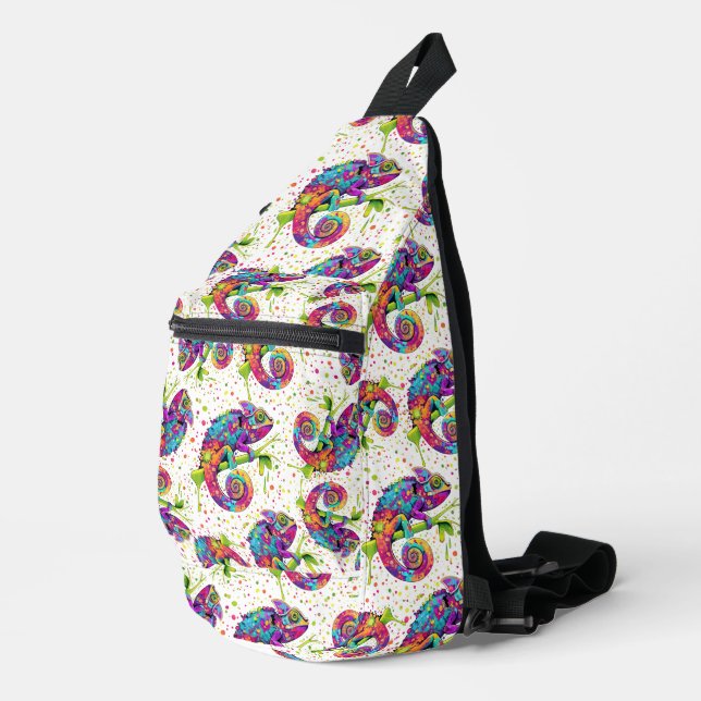 Sac À Bandoulière Style d'aquarelle des teintures Chameleon (Coin droit)