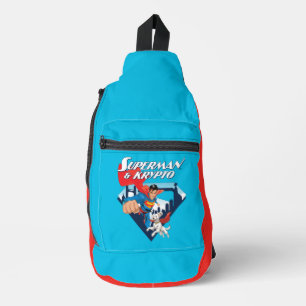 Sac À Bandoulière Superman & Krypto Soar