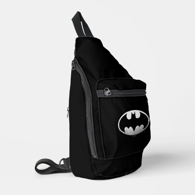 Sac À Bandoulière Symbole Batman | Logo Grainy (Coin gauche)