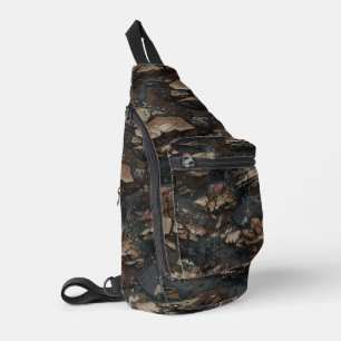 Sac À Bandoulière Tenue Ghillie Motif Terrain Rocheux
