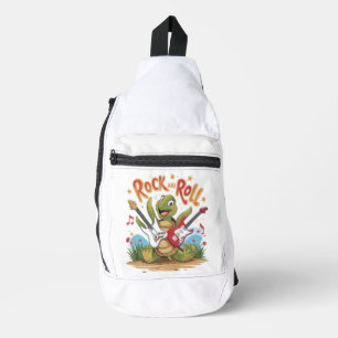 Sac À Bandoulière Tortue super Rockstar Rock Et Rouleau