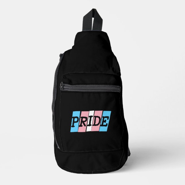 Sac À Bandoulière Transgender Pride text (Recto)