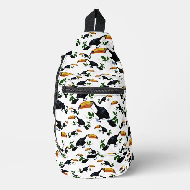 Sac À Bandoulière Tropical Toucans - Playful Jungle (Recto)