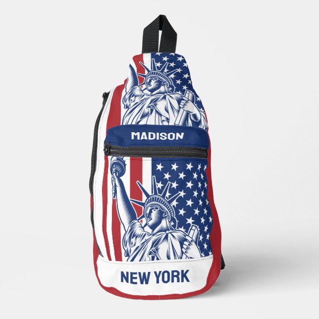 Sac À Bandoulière USA Liberty nom personnalisé (Recto)