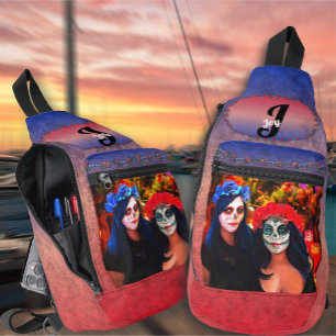 Sac À Bandoulière Vallarta Catrinas avec fleurs et bougies 1718