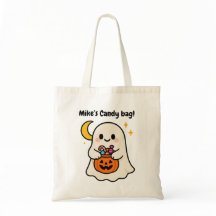 Sac à bonbons Halloween fantôme mignon