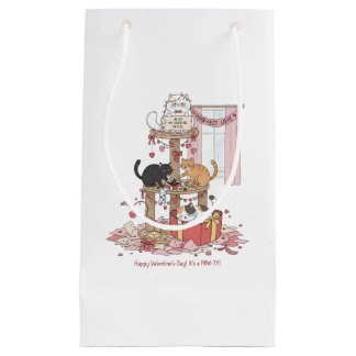 Sac à cadeau de la Saint-Valentin Meow de chat
