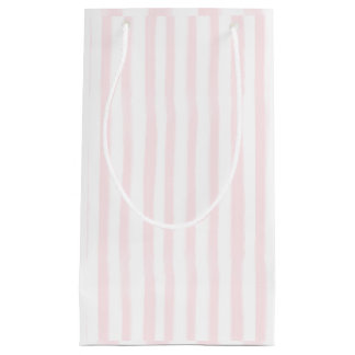 Sac à cadeau rayé rose