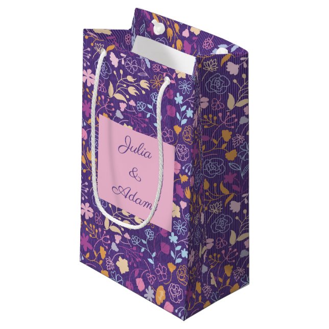 Sac à cadeaux Rose & Petales (Devant Angle)