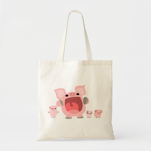 Sac à cochons en caricature mignon (Devant)
