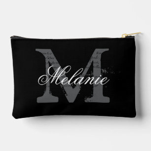 Sac à cosmétiques noir petit monogramme personnali