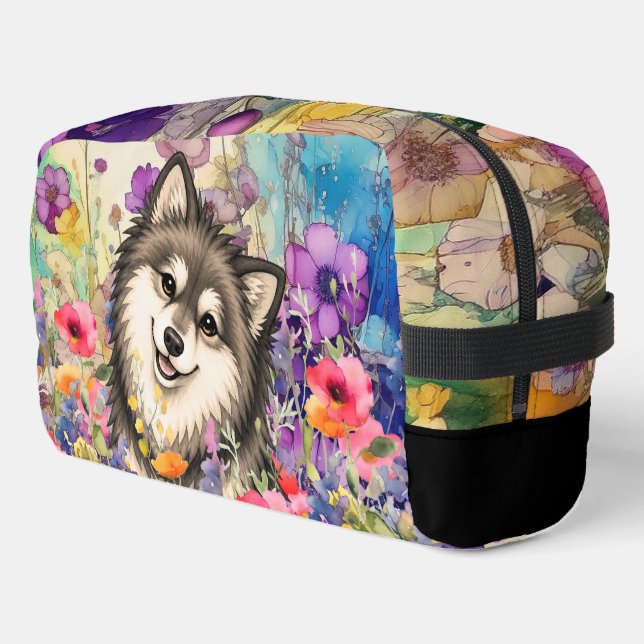 Sac à cosmétiques ZEN GARDEN Lapphund Sable (Coin gauche)