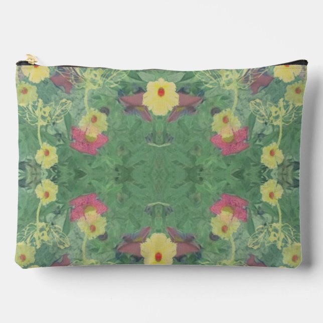 Sac à coudre à impression à fond de forêt florale (Recto)