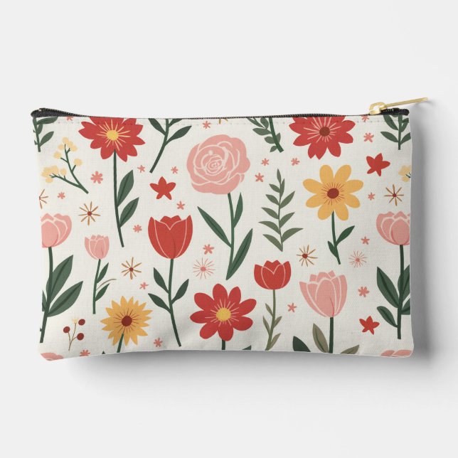 Sac à coudre à impression motif à fleurs (Verso)