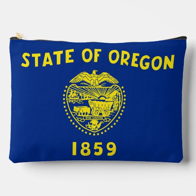 Sac à coudre avec impression du drapeau de l'Orego (Recto)
