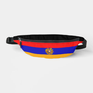 Sac à coudre coupé du drapeau arménien