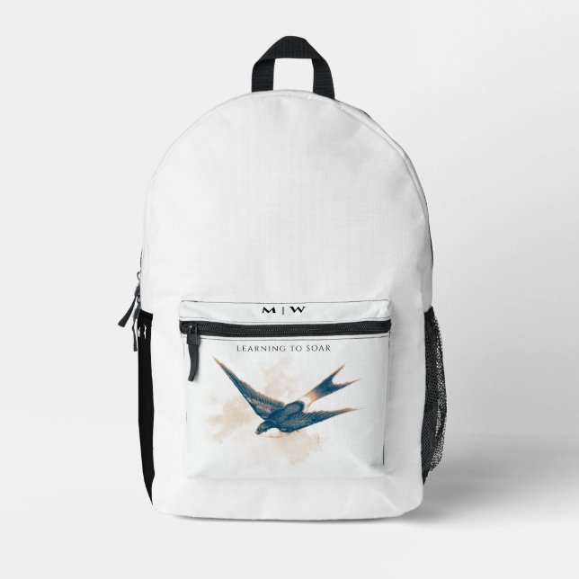 Sac à coudre en hirondelle monogramme (Recto)