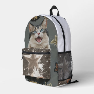 Sac à coudre étoile et chat