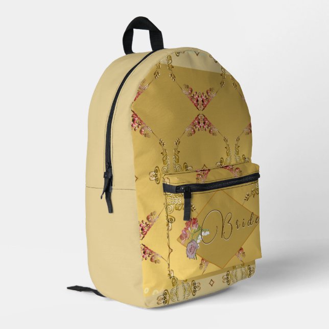 Sac à coudre floral de la mariée (Coin arrière gauche)