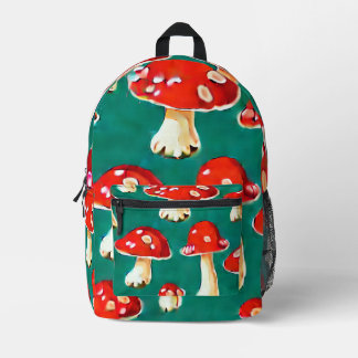 Sac à dos à thème champignons