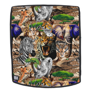 Sac À Dos Animaux sauvages de la Savane africaine