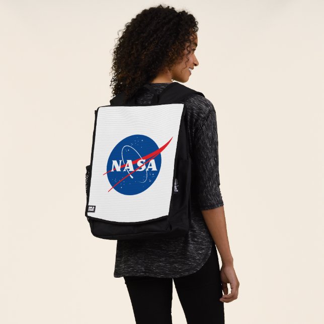 Sac À Dos AOP NASA Iconic Rocket White (Porté)