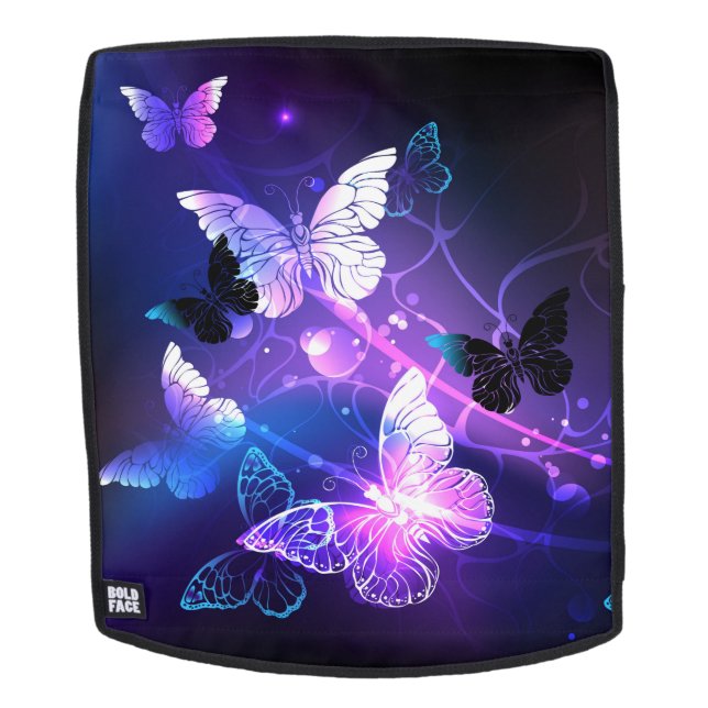 Sac À Dos Arrière - plan avec papillons de nuit (Devant amovible)