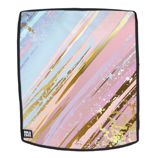 Sac À Dos Arrière - plan rose texturé (Devant amovible)