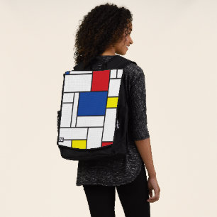 Sac À Dos Art Moderne Géométrique Minimaliste De Stijl Mondr