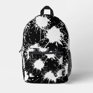 Sac à dos artistique moderne - Blanc & Noir