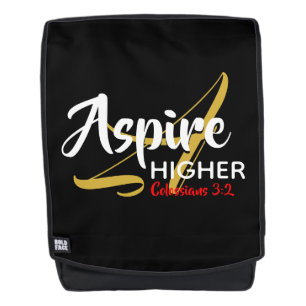 Sac À Dos ASPIRE HAUT Inspirationnel Christian Black
