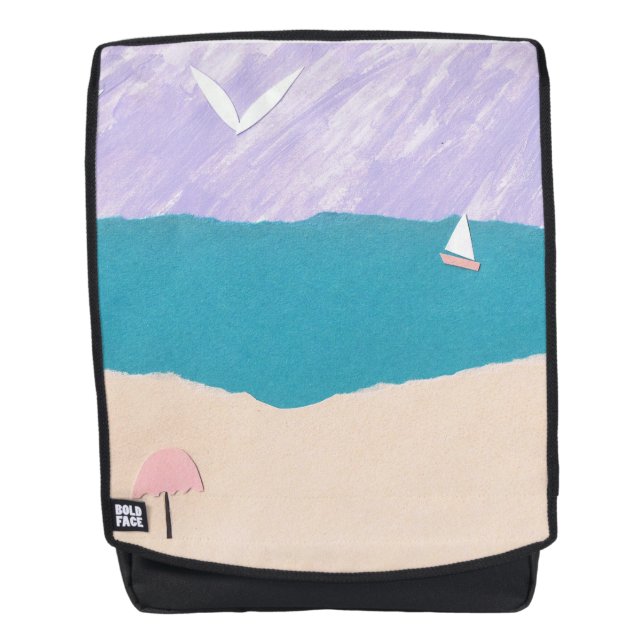 Sac à dos avec Beach et Ocean Design (Devant)