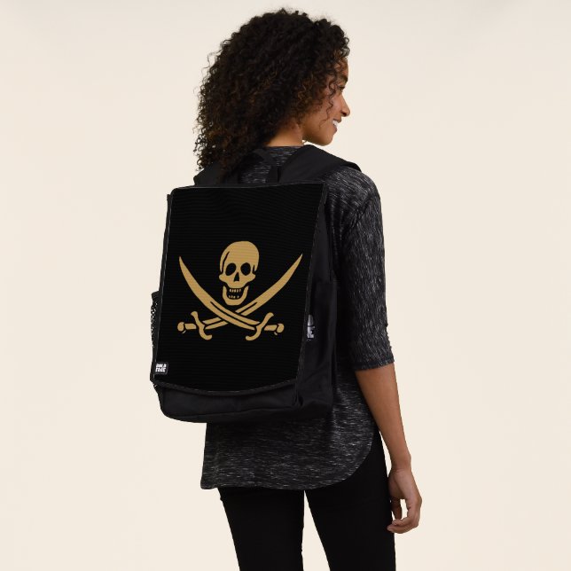 Sac À Dos Aztec Gold Crâne et cutlass Pirate Calico Jack (Porté)