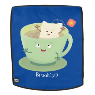 Sac À Dos Bande dessinée de la tasse de thé mignonne humour 