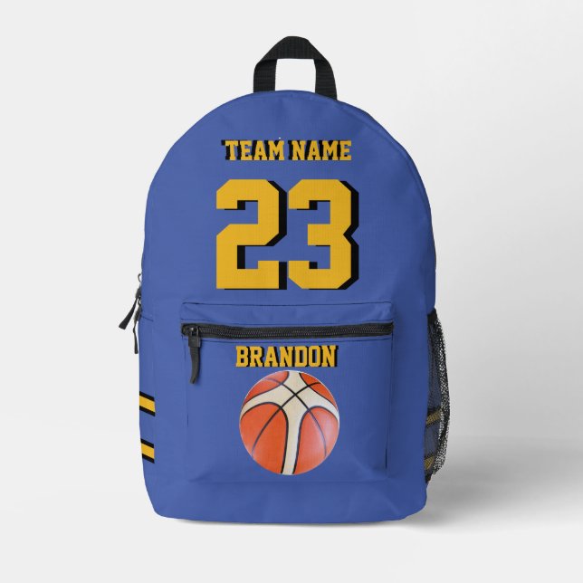 Sac à dos basketball sport Nuit principale à l'éco (Recto)