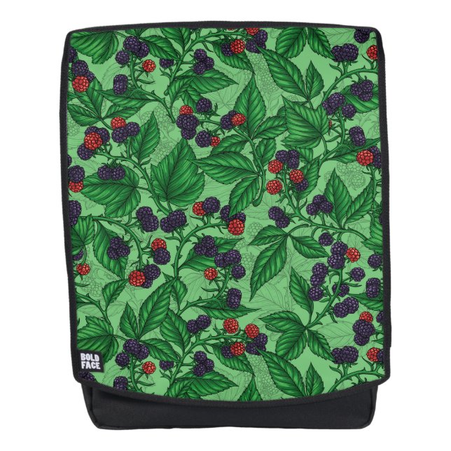 Sac À Dos Blackberry en vert (Devant)