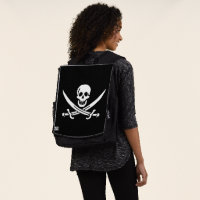 Blanc, Drapeau Pirate Calico Jack, Crâne & Cutlass