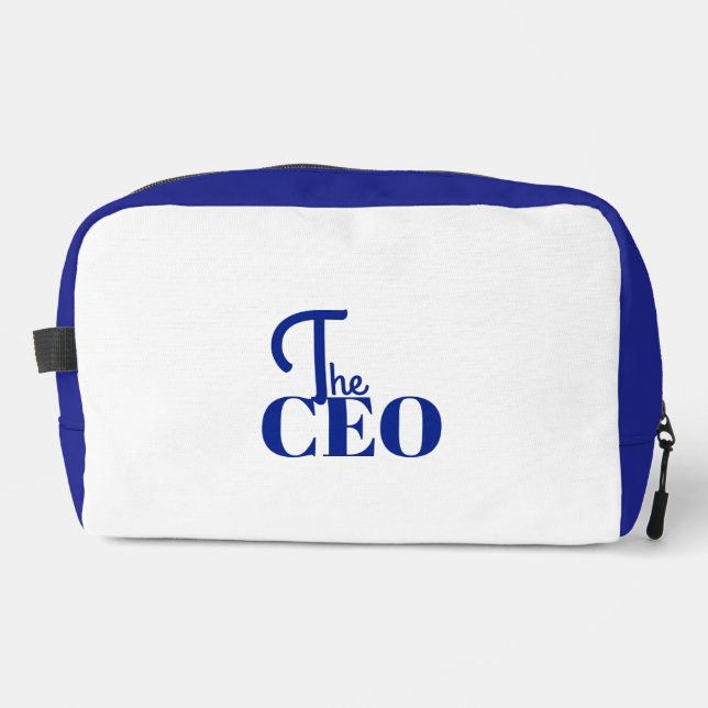 Sac à dos bleu imprimé minimaliste moderne pour PD (Recto)