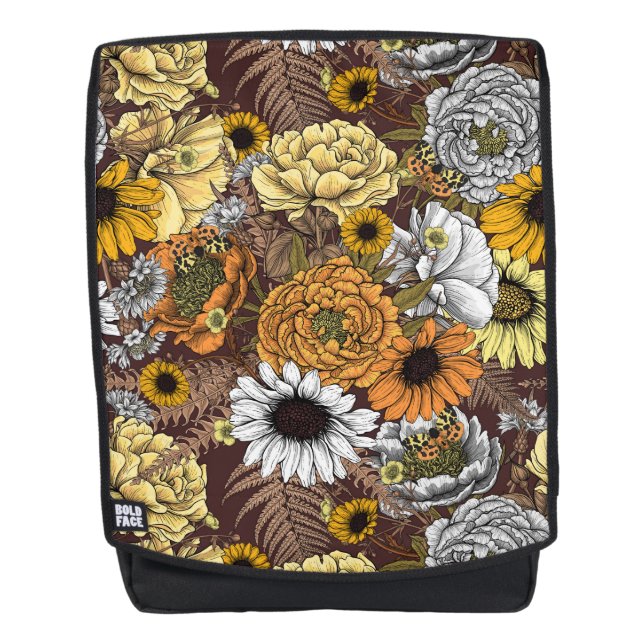 Sac À Dos Bouquet de fleurs - roses, pivoines, marguerites e (Devant)