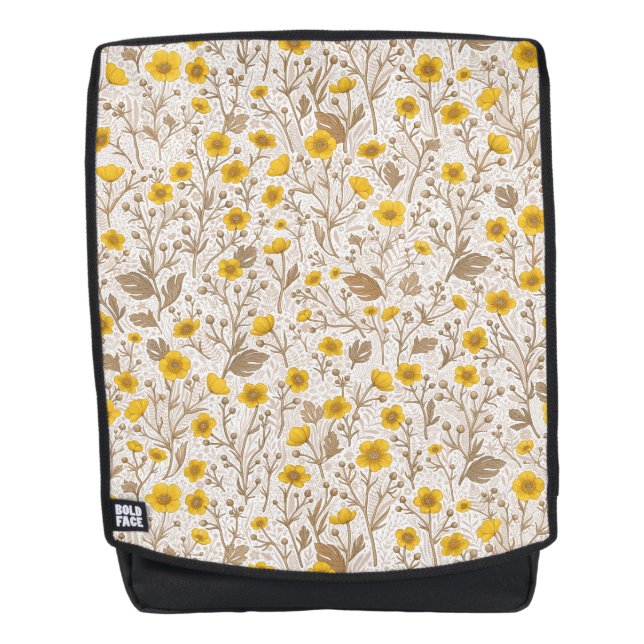 Sac À Dos Boutons jaunes et bruns (Devant)