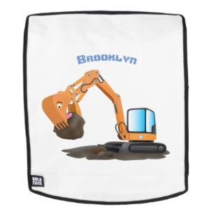 Sac À Dos Caricature de la pelle orange