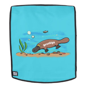 Sac À Dos Caricature de natation de Cute platypus